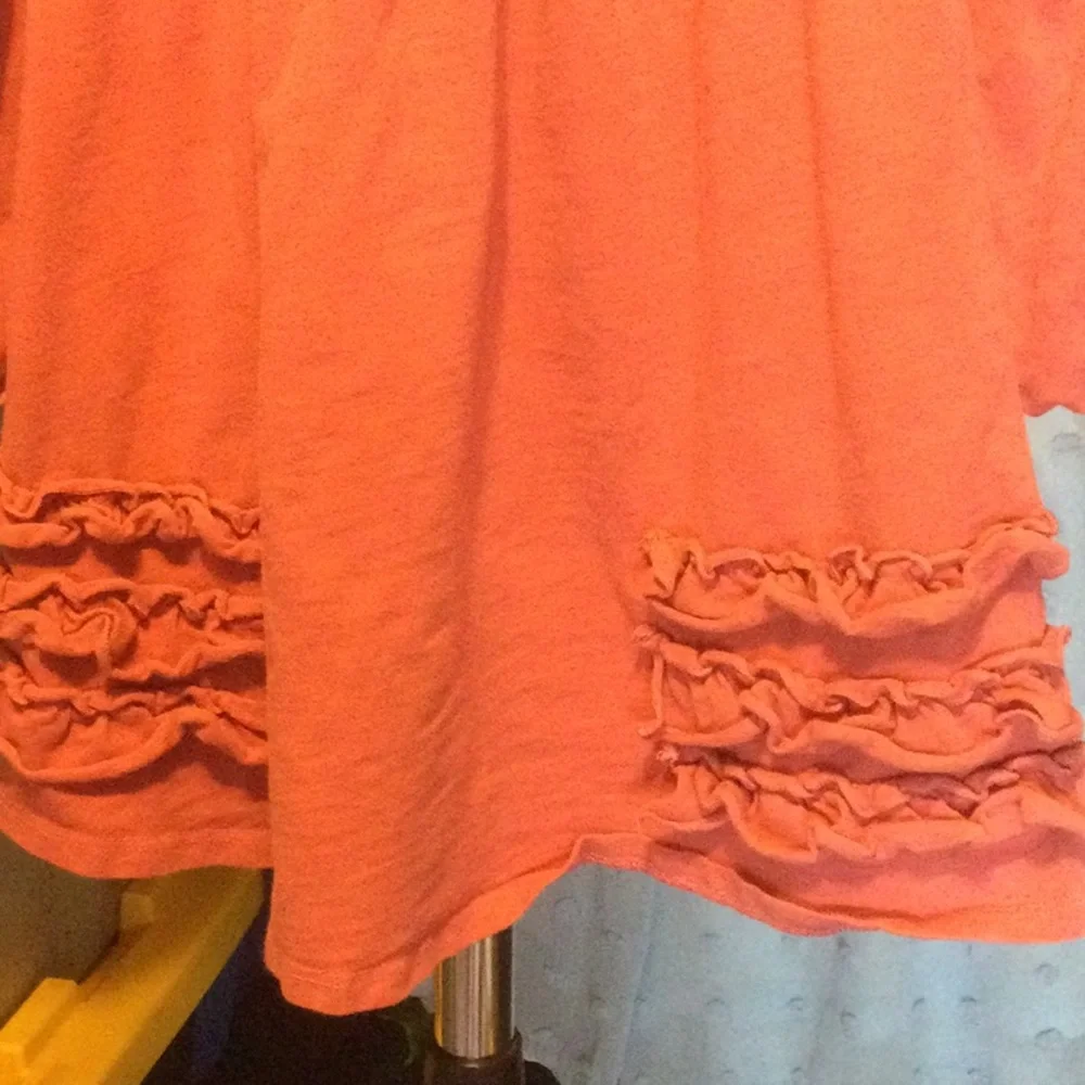 Matilda Jane Coral Pink Ruffle Hem Long Sleeve Dress